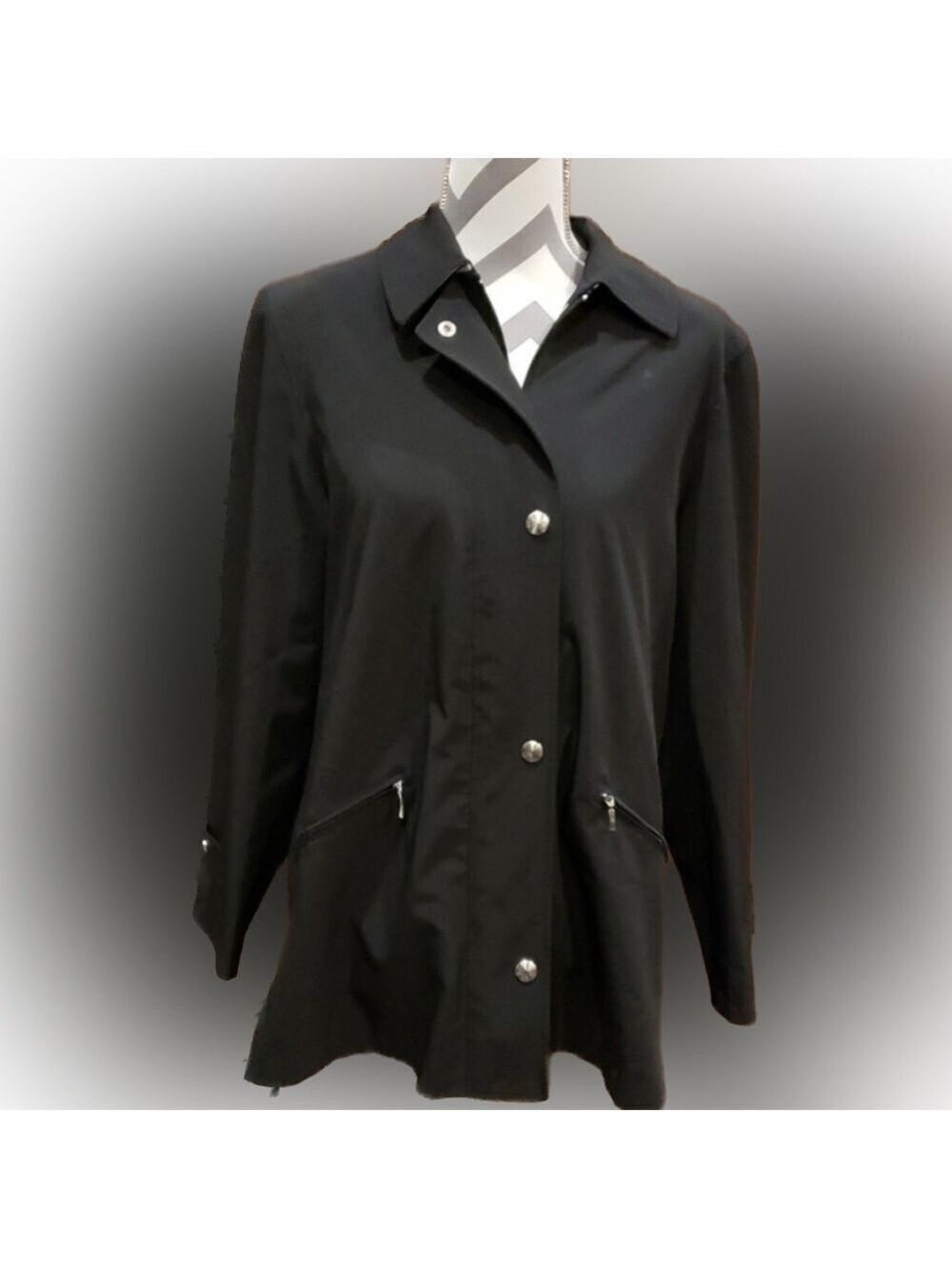 - Zip Up Trench Jacket Size 7/8